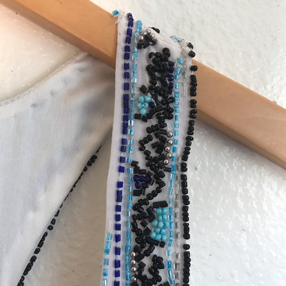 Parker Beaded Multicolor White Mini Cocktail Dress - New With Tags NWT $396 - Picture 10 of 16